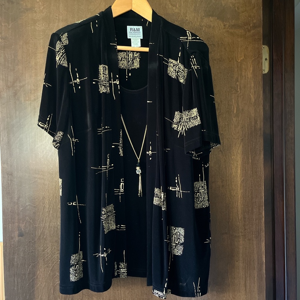 Black and Gold Top